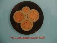 YC 3*70+1*25 通用橡套電纜